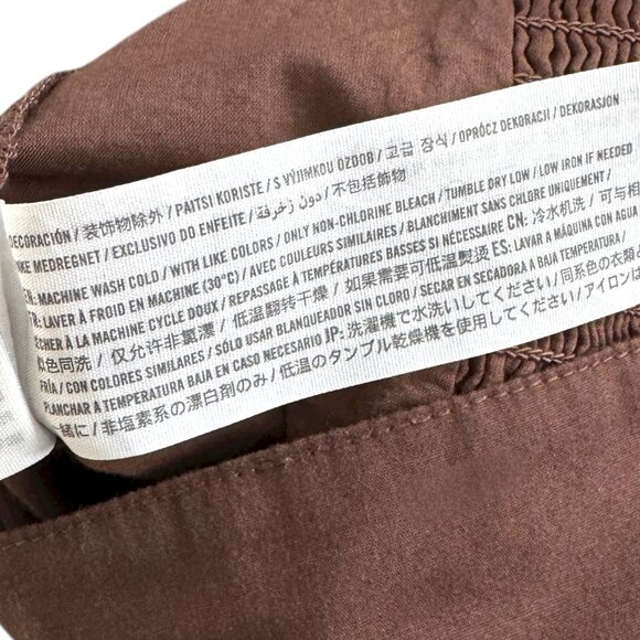 Abercrombie & Fitch Puff-Sleeve Crop Top Brown Women's‎ Size Small - Picture 6 of 6